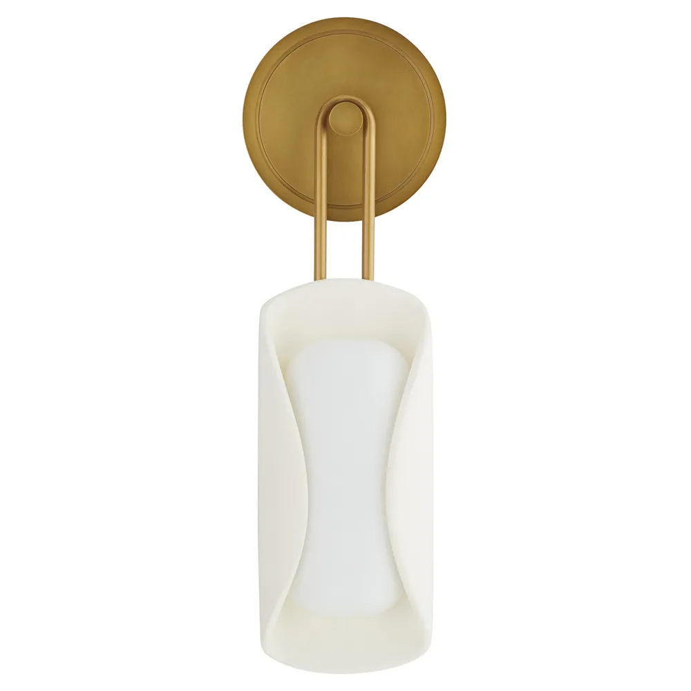 Roll Sconce - Antique Brass, Steel