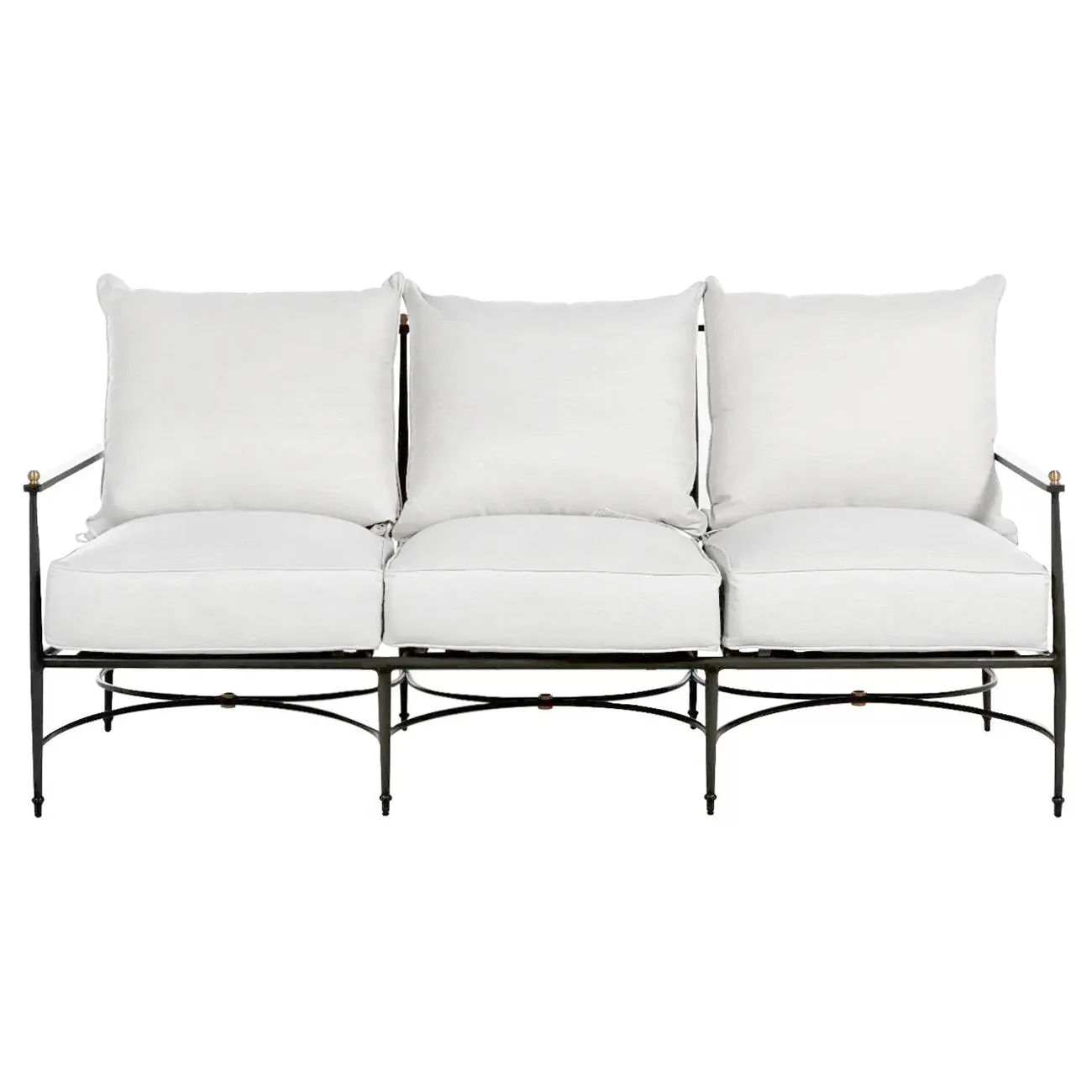 Roma 77" Outdoor Sofa - Slate Grey, Aluminum