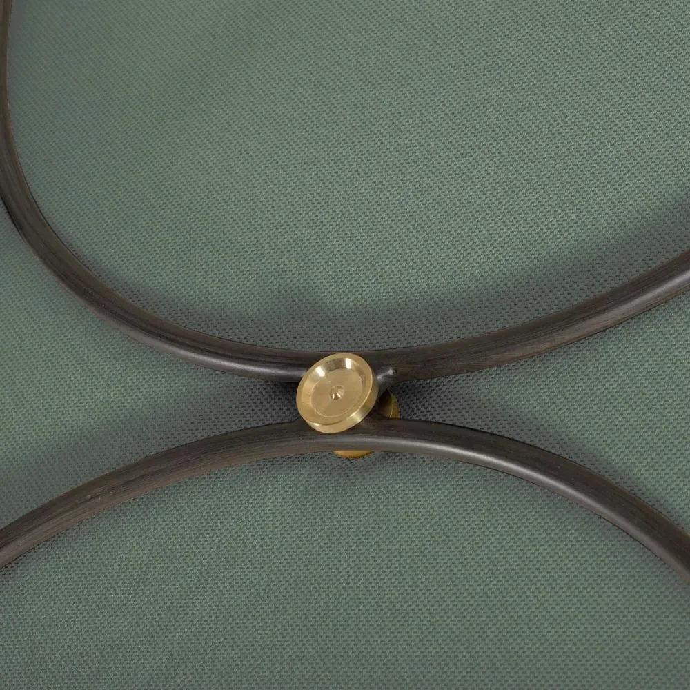 Roma Outdoor Chaise Lounge - Green, Aluminum