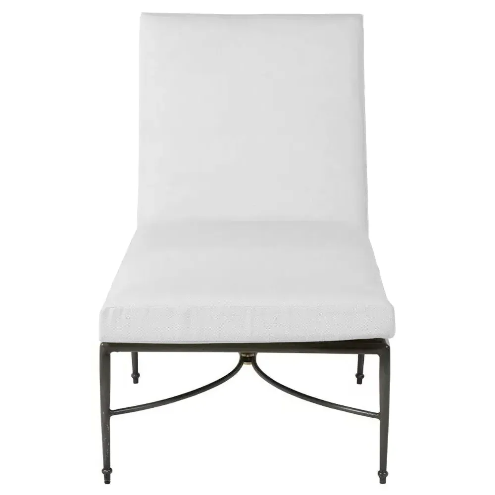 Roma Outdoor Chaise Lounge - Slate Grey, Aluminum