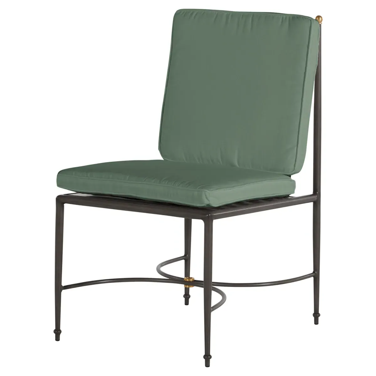 Roma Outdoor Dining Chair - Green, Aluminum