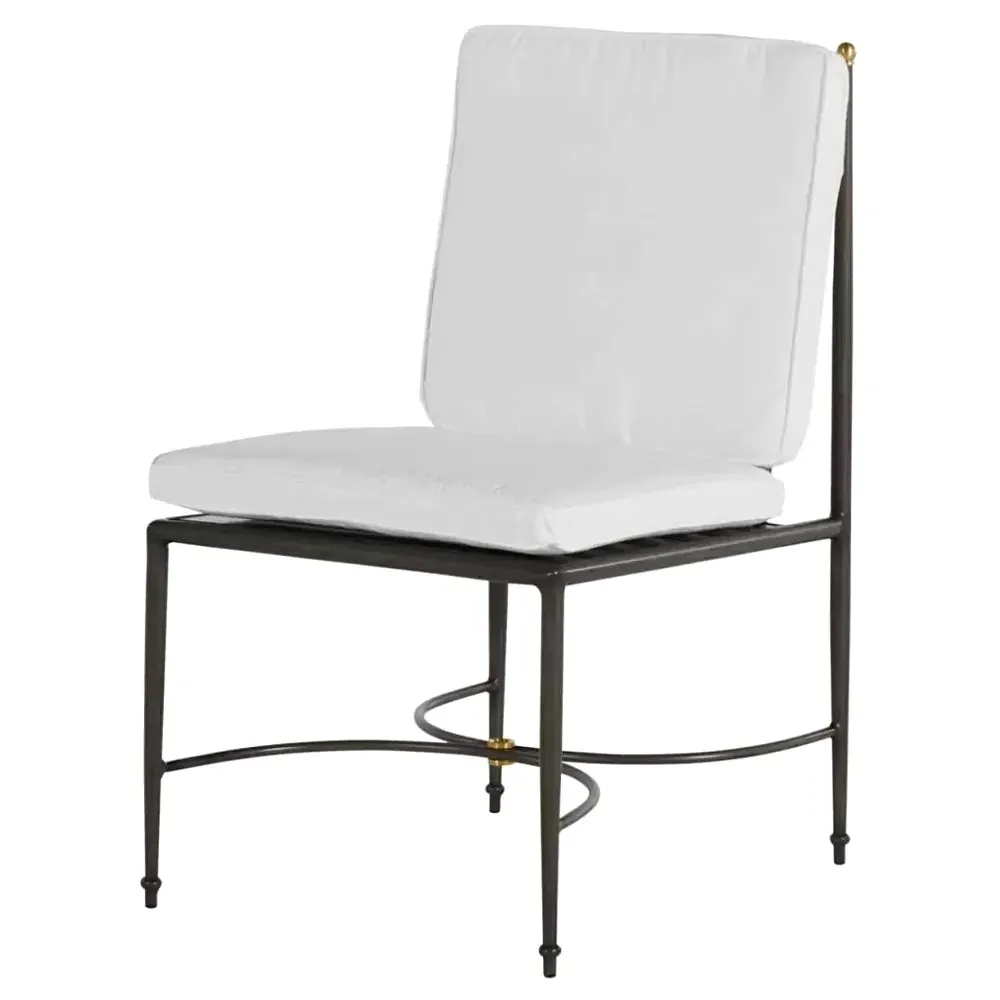 Roma Outdoor Dining Chair - Slate Grey, Aluminum
