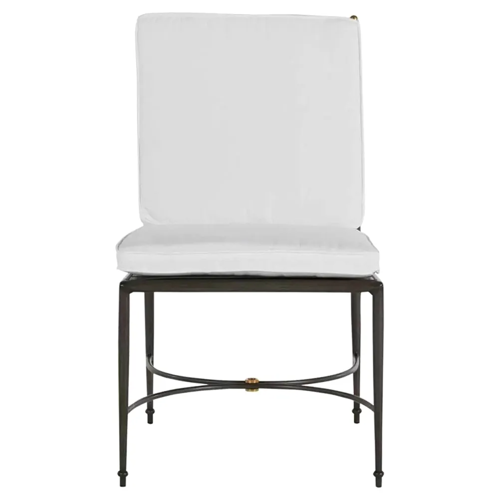 Roma Outdoor Dining Chair - Slate Grey, Aluminum