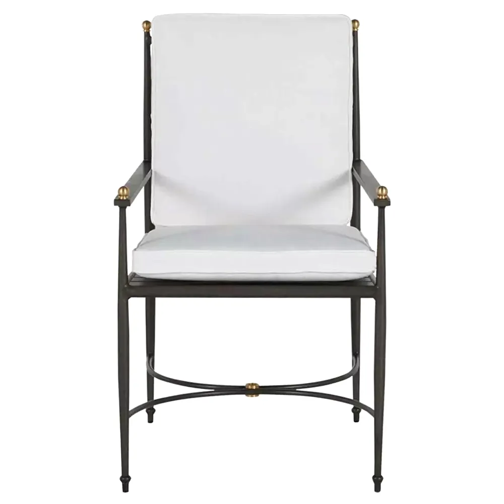 Roma Outdoor Dining Chair - Slate Grey, Aluminum