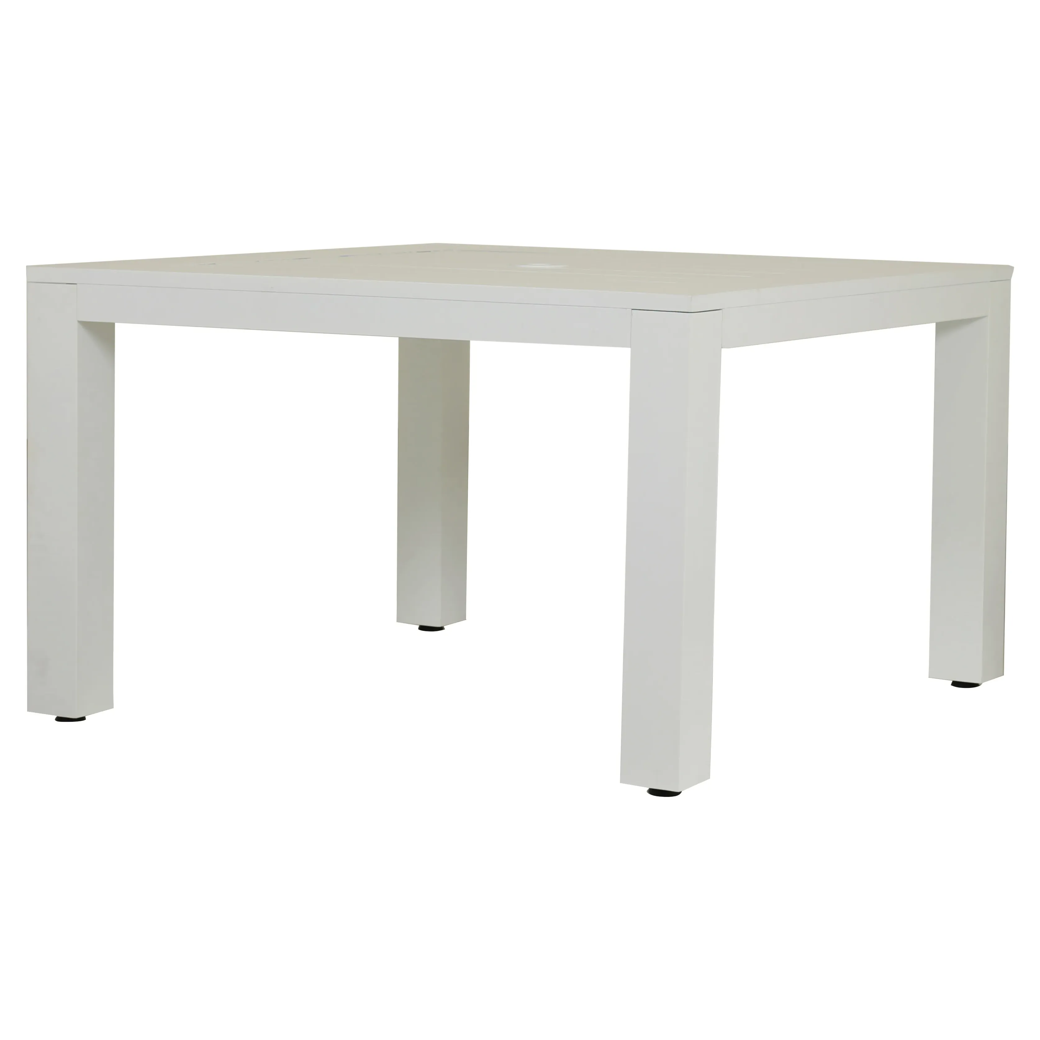 Roman Square Outdoor Dining Table - White, Metal image