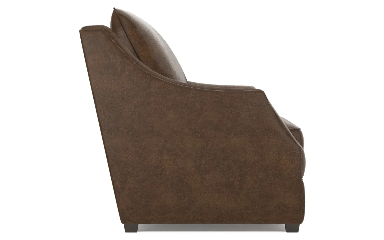 Romilly Leather Chair - Saddle Brown