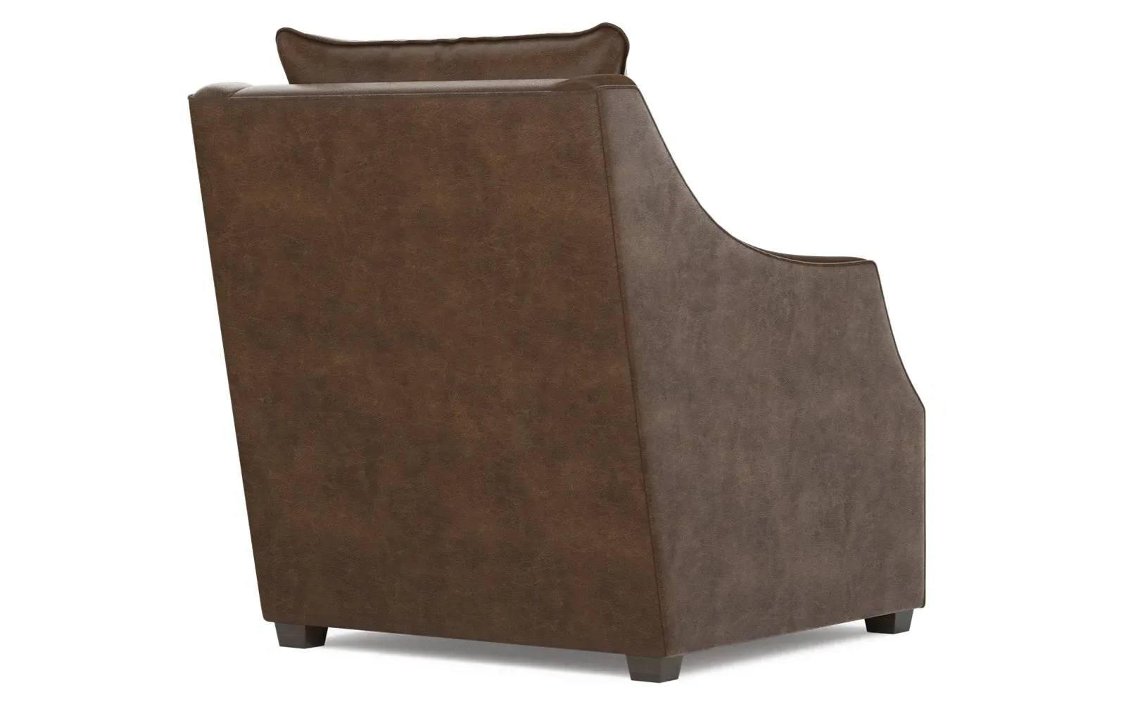 Romilly Leather Chair - Saddle Brown
