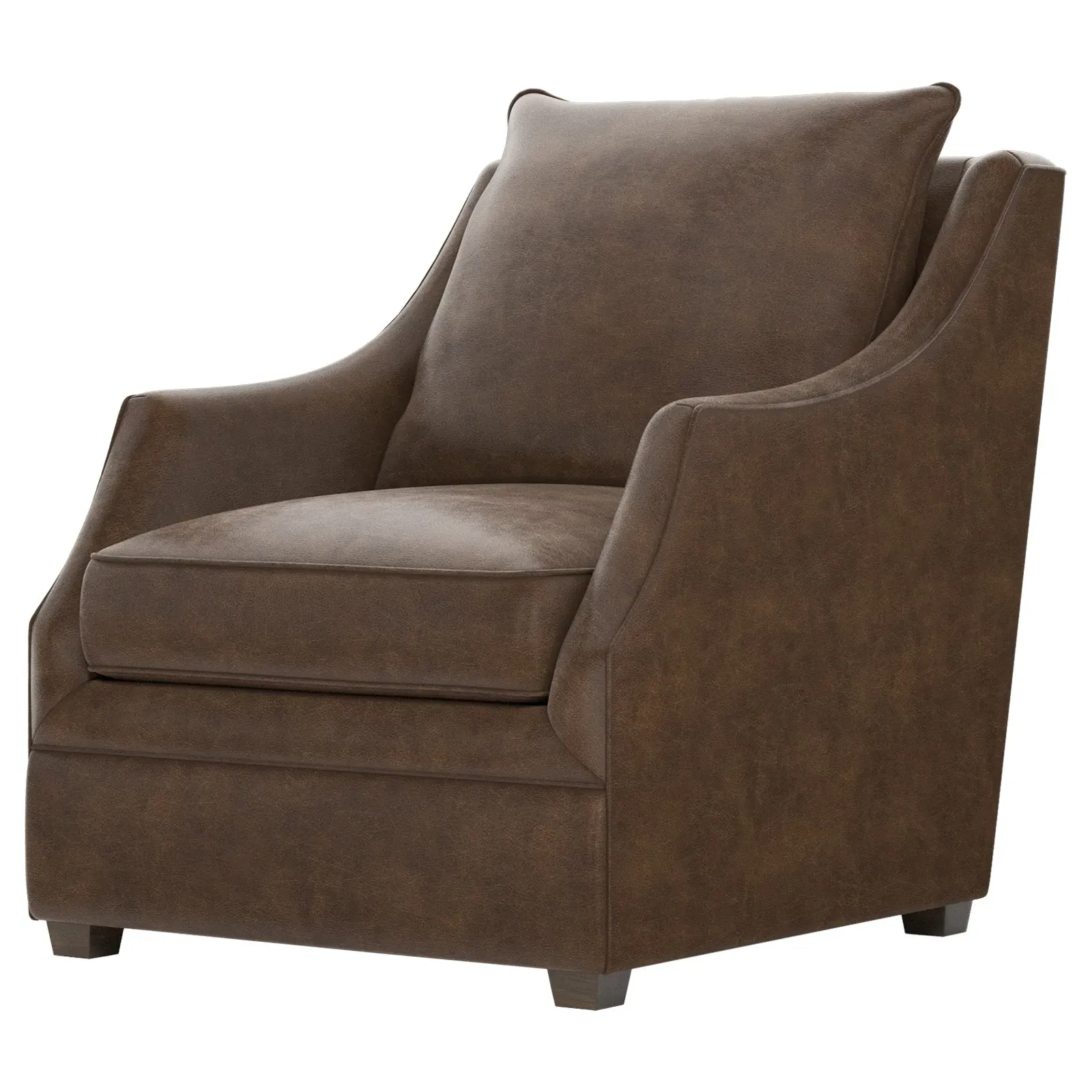 Romilly Leather Chair - Saddle Brown image