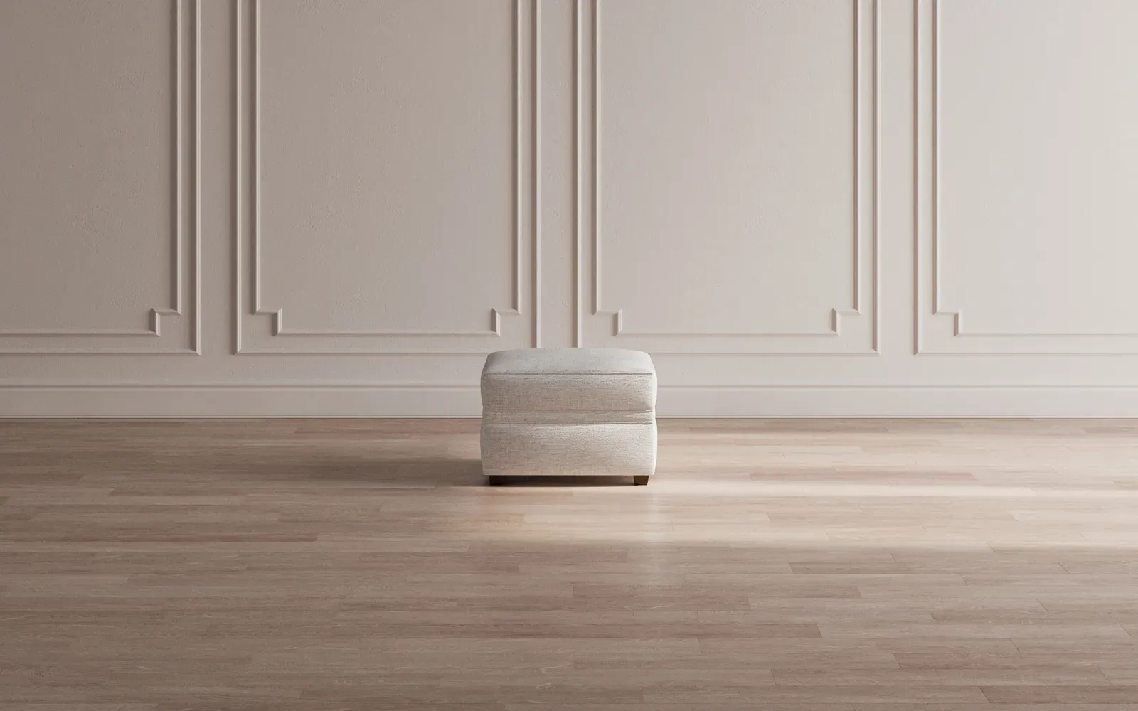 Romilly Ottoman - Eggshell Blue