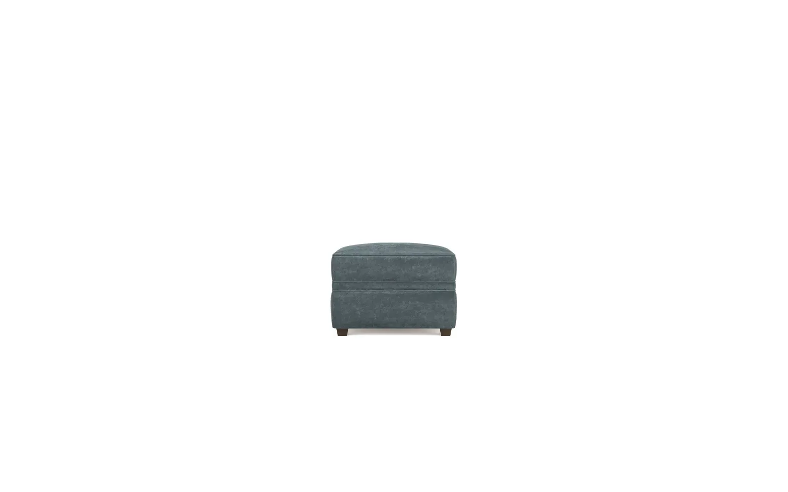 Romilly Ottoman - Slate Blue