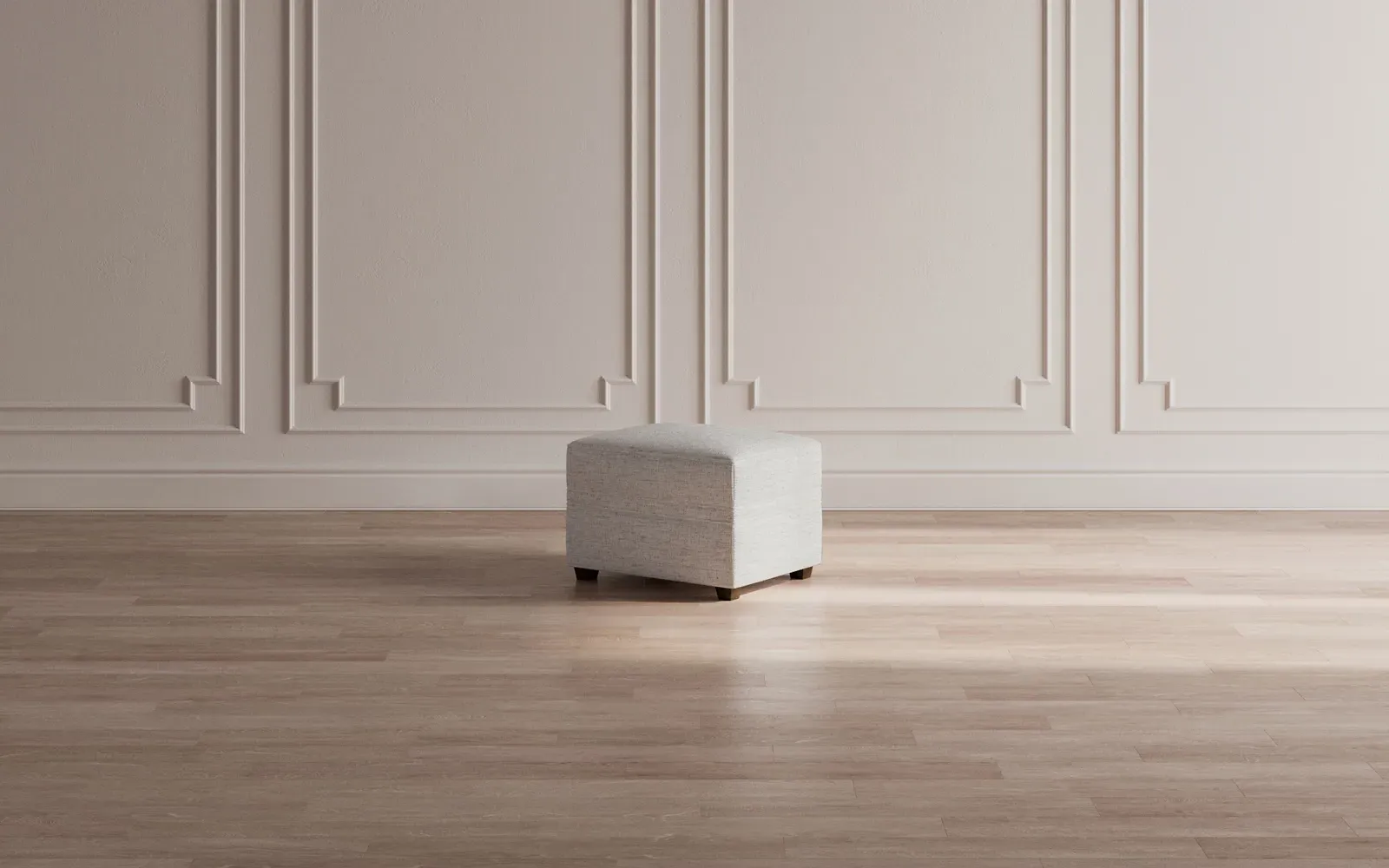 Romilly Ottoman - Slate Blue