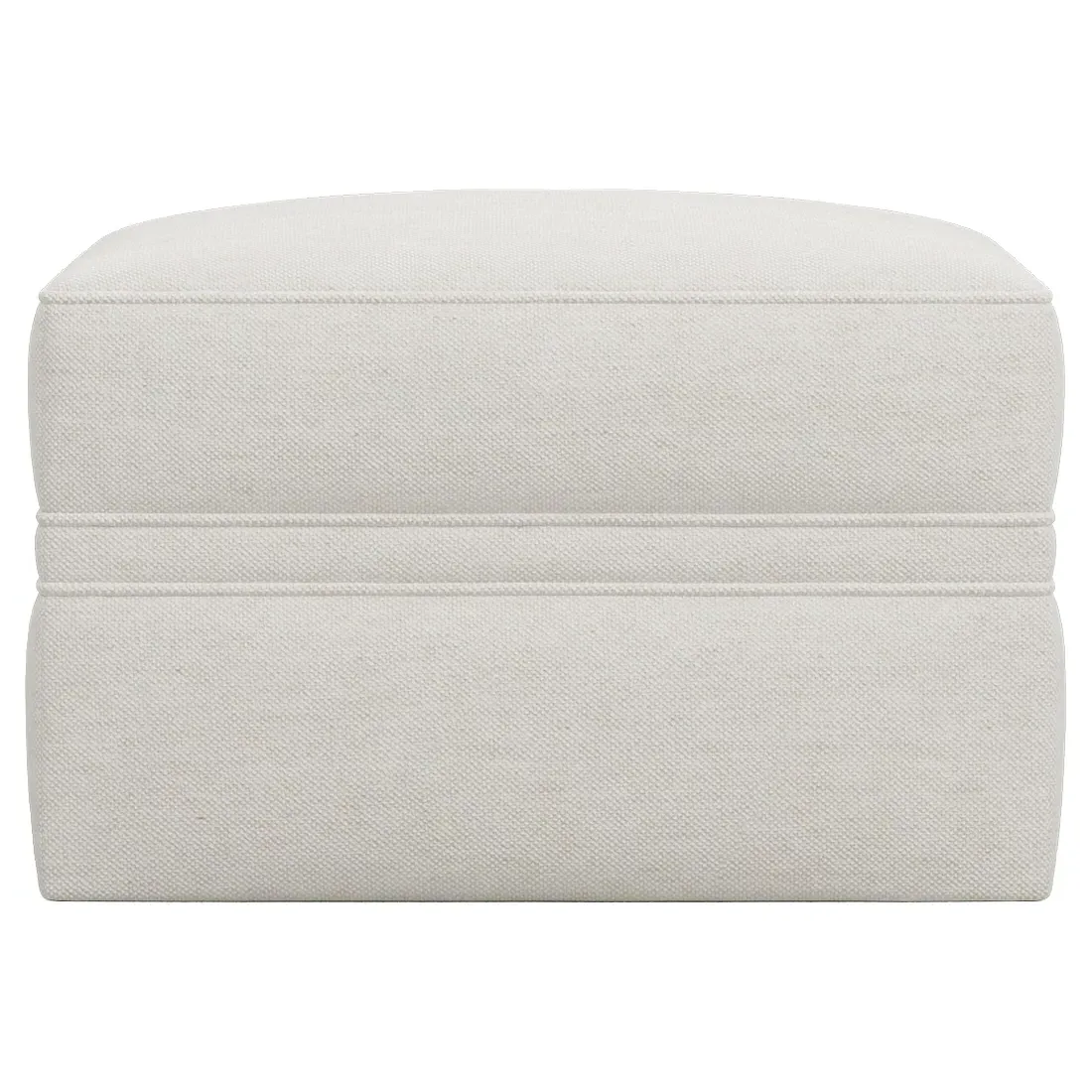 Romilly Ottoman Upholstered to Floor - Pearl image