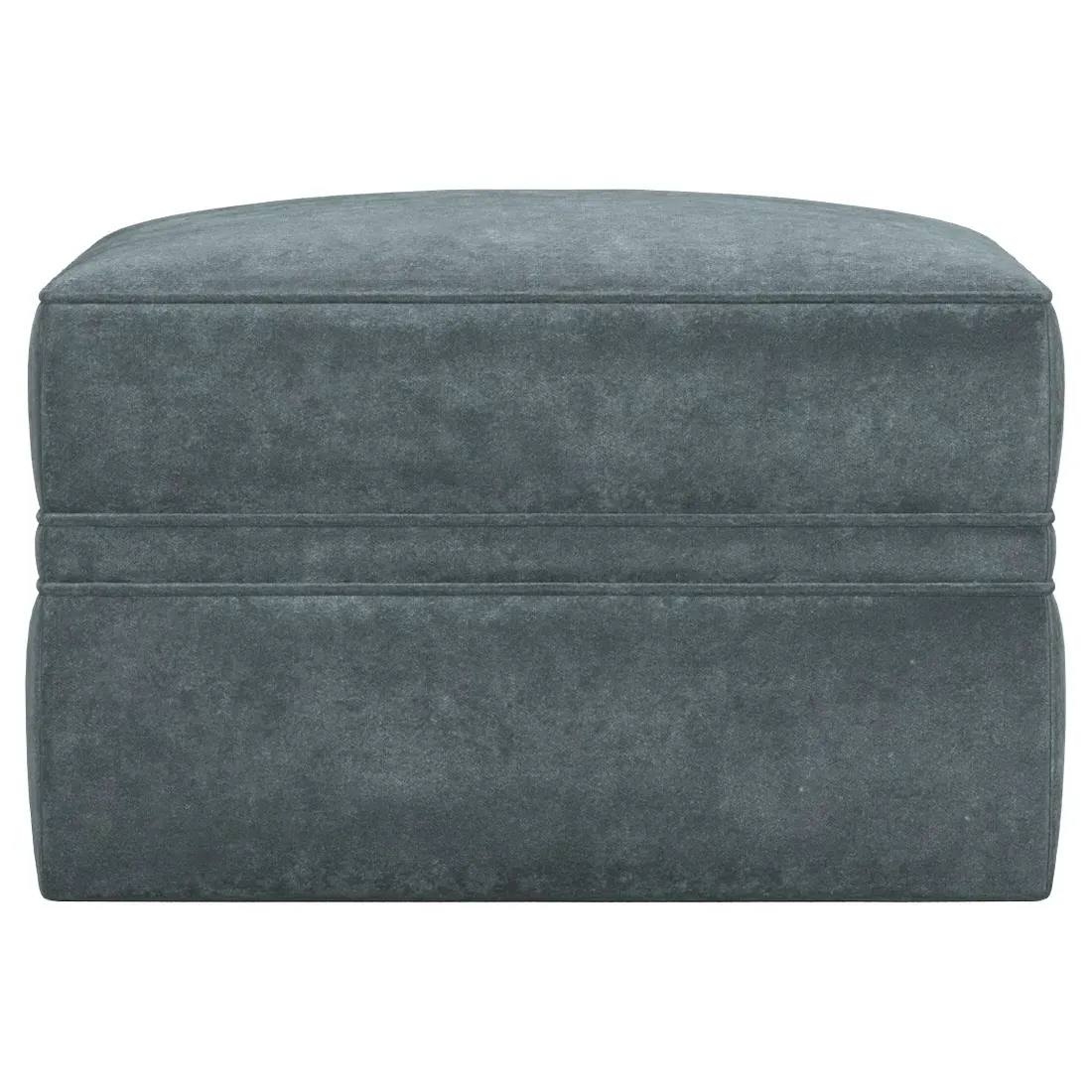 Romilly Ottoman Upholstered to Floor - Slate Blue image