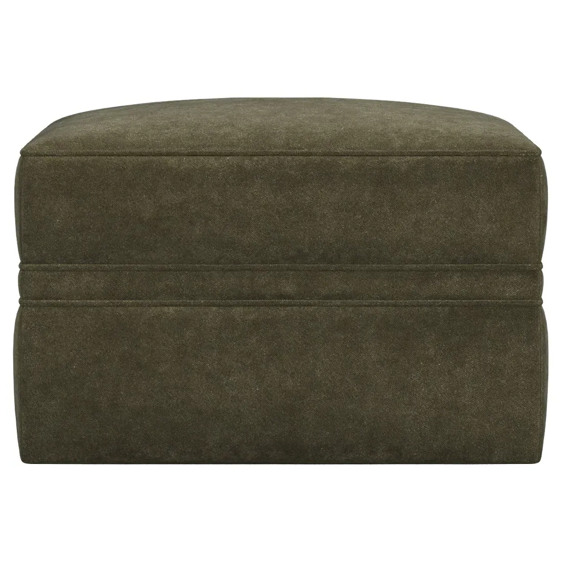 Romilly Ottoman Upholstered to Floor - Tuscan Olive image