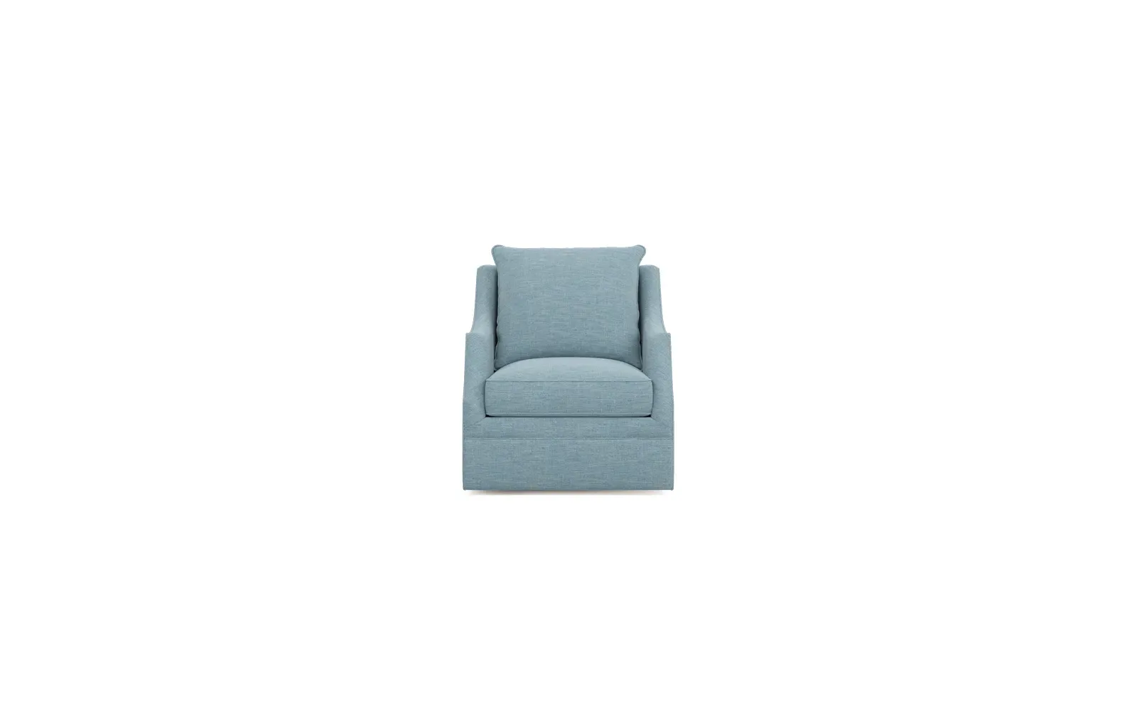 Romilly Performance Swivel Chair - Eggshell Blue