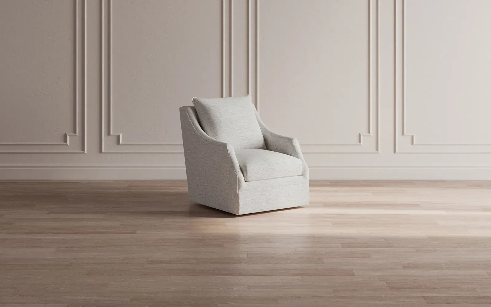 Romilly Performance Swivel Chair - Eggshell Blue