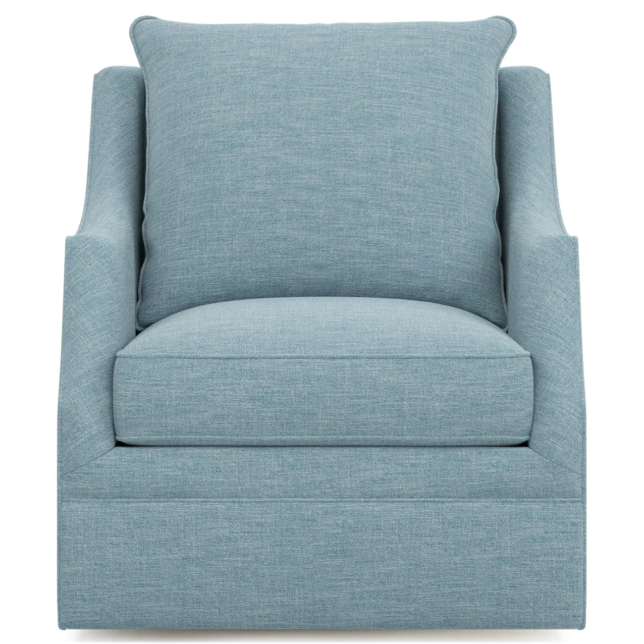 Romilly Performance Swivel Chair - Eggshell Blue