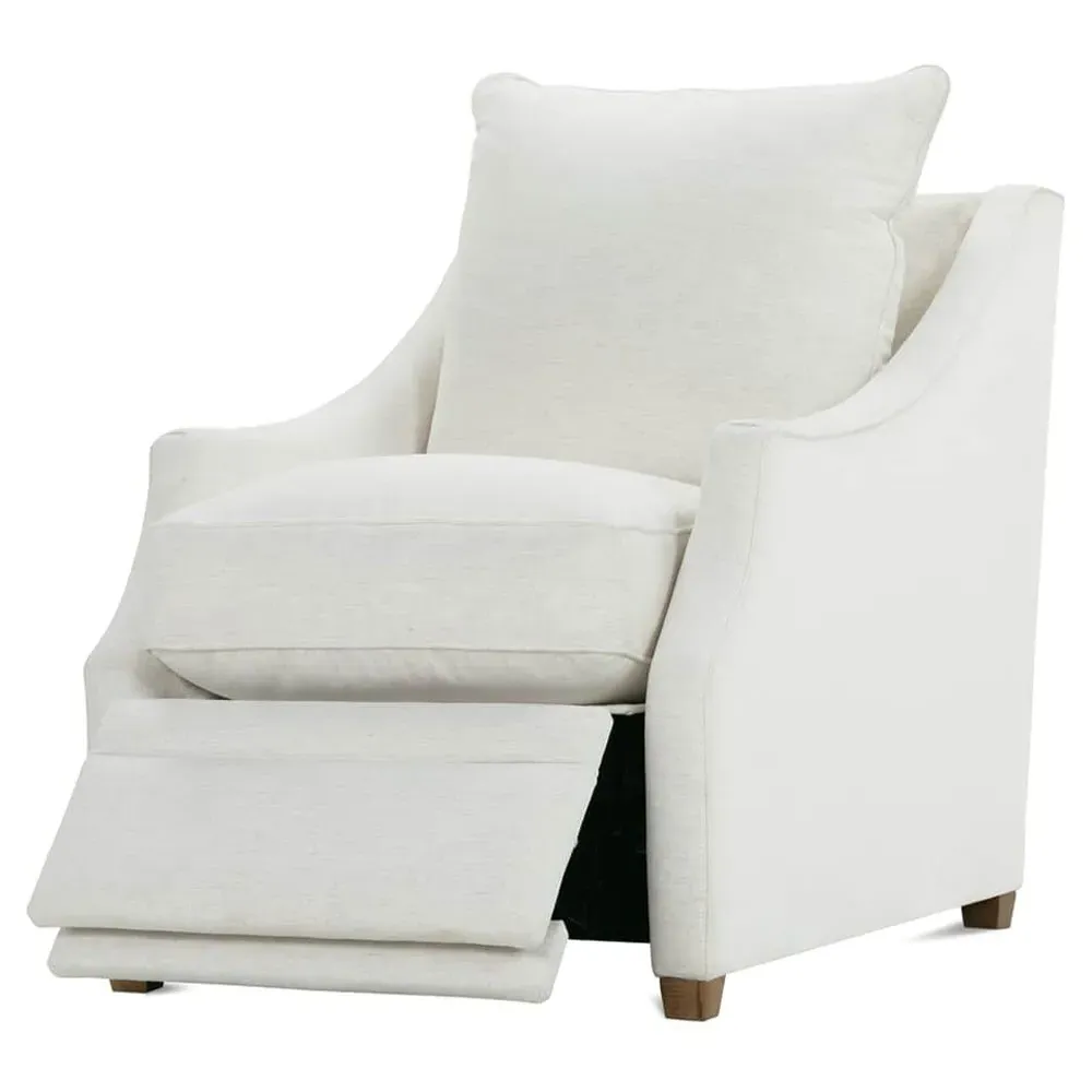 Romilly Recliner Arm Chair - White, Crypton Performance Fabric
