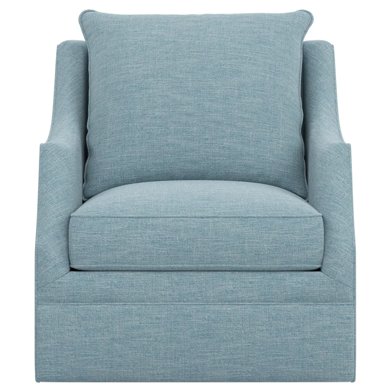 Romilly Swivel Glider Chair - Eggshell Blue