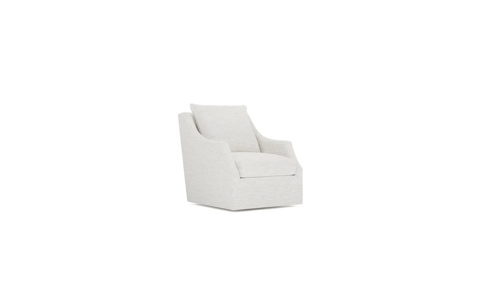 Romilly Swivel Glider Chair - Heathered Ivory