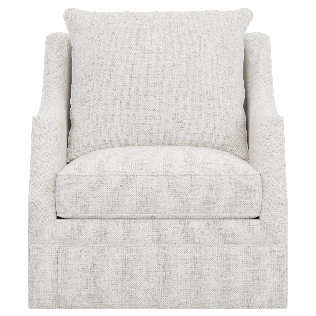 Romilly Swivel Glider Chair - Heathered Ivory
