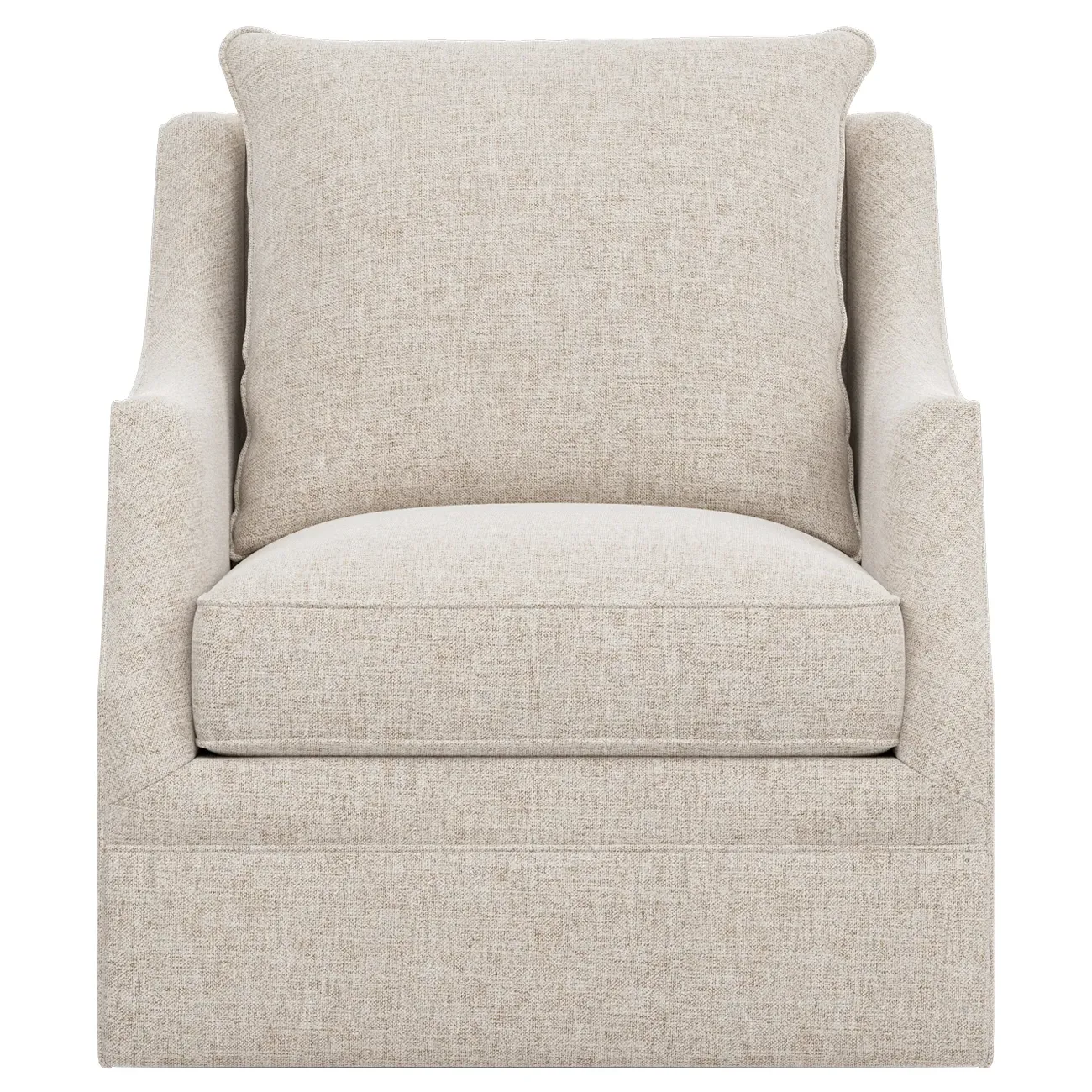 Romilly Swivel Glider Chair - Straw