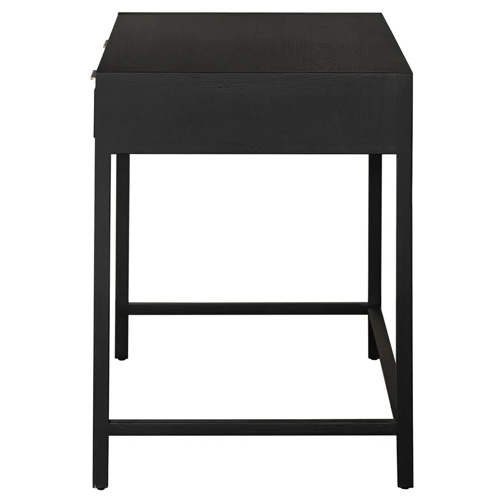 Ronaldo 2 Drawer Desk - Black, Oak