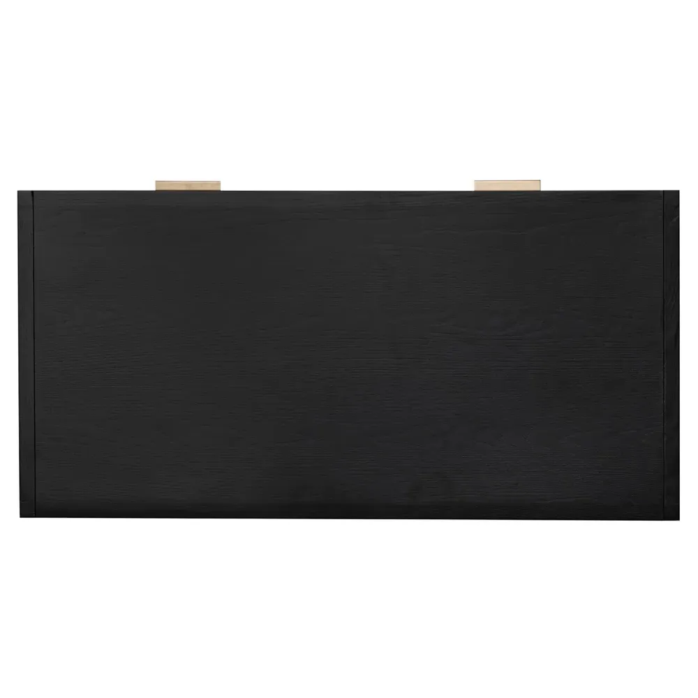 Ronaldo 2 Drawer Desk - Black, Oak