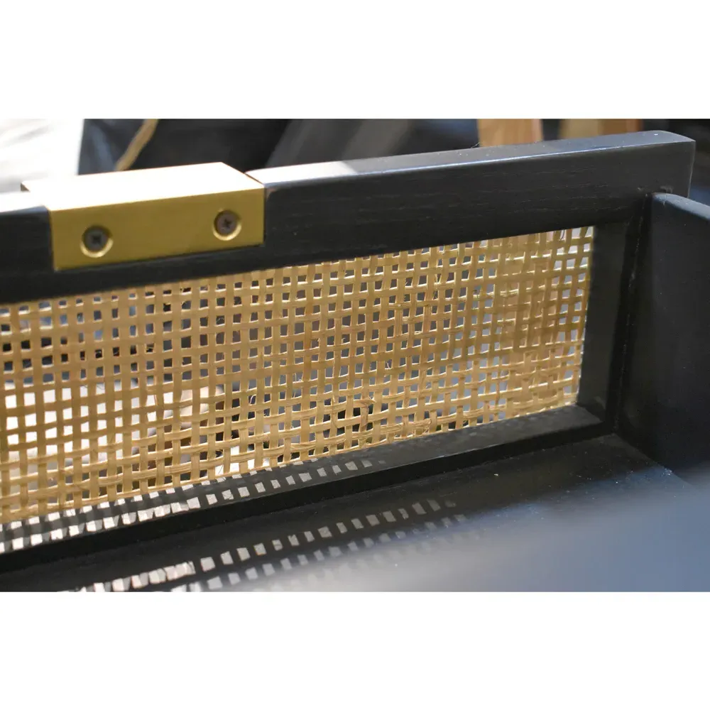 Ronaldo 2 Drawer Office Cabinet - Black, Pine