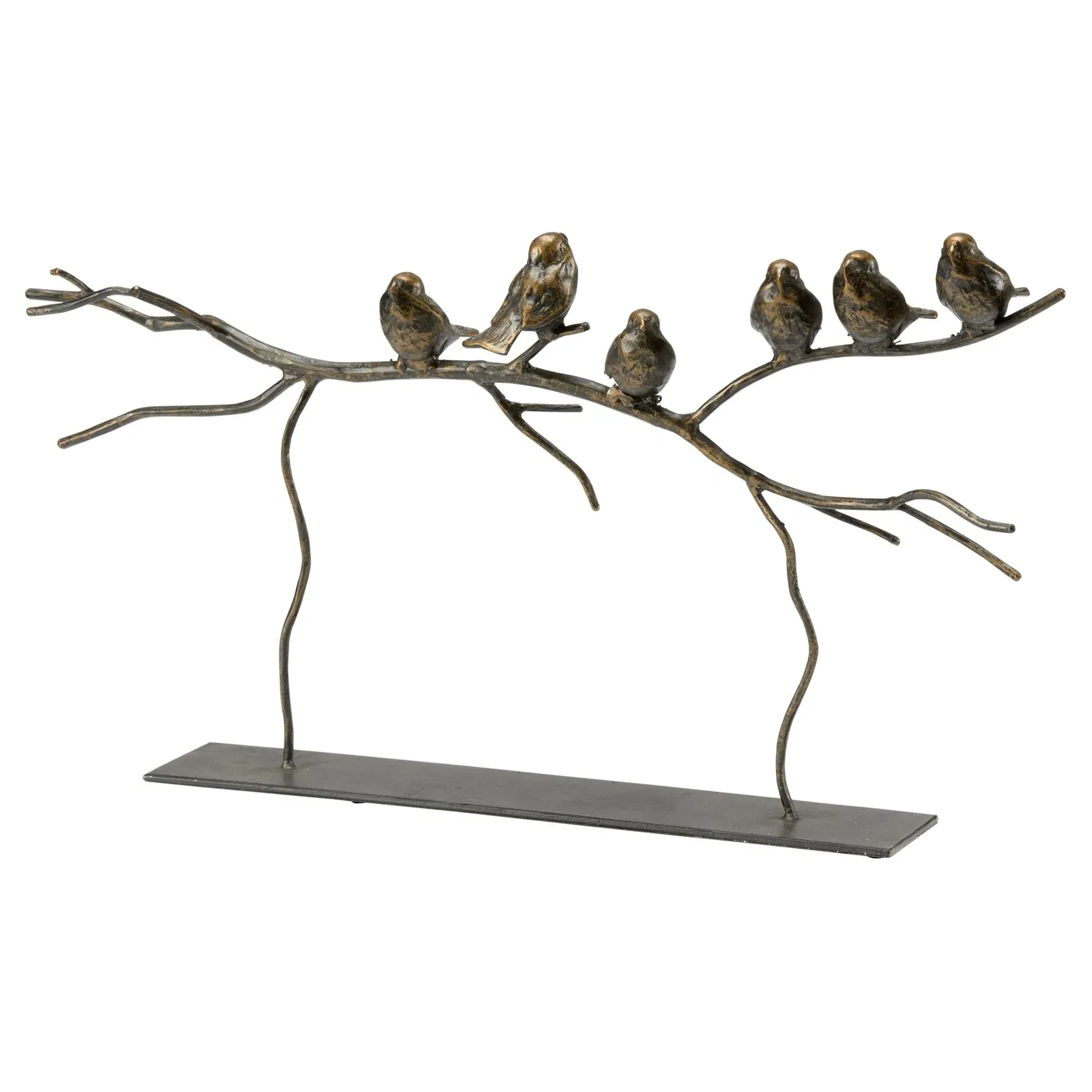 Ronan Bird Sculpture - Brown, Iron