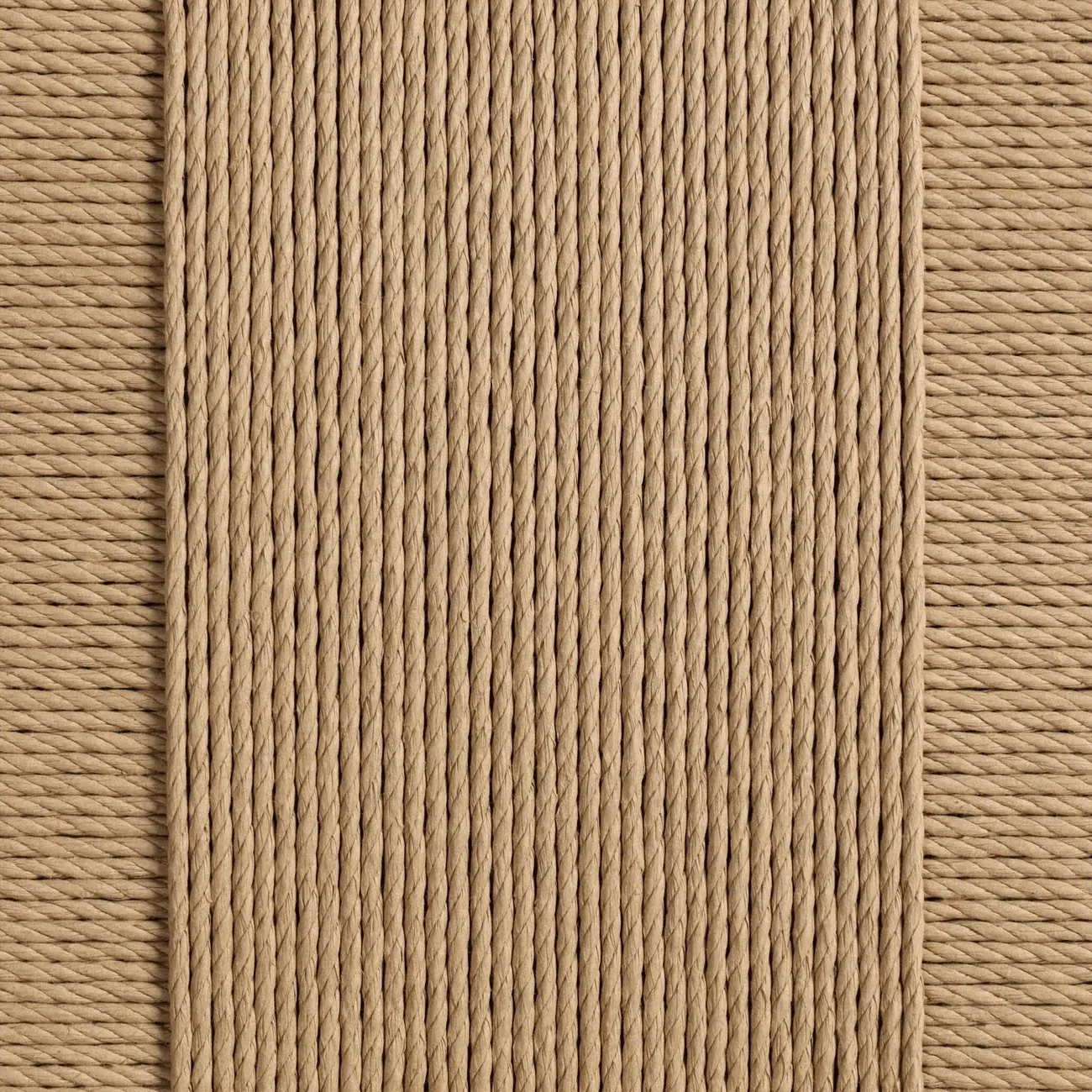 Ronan Woven Rush Dining Side Chair - Beige, Oak