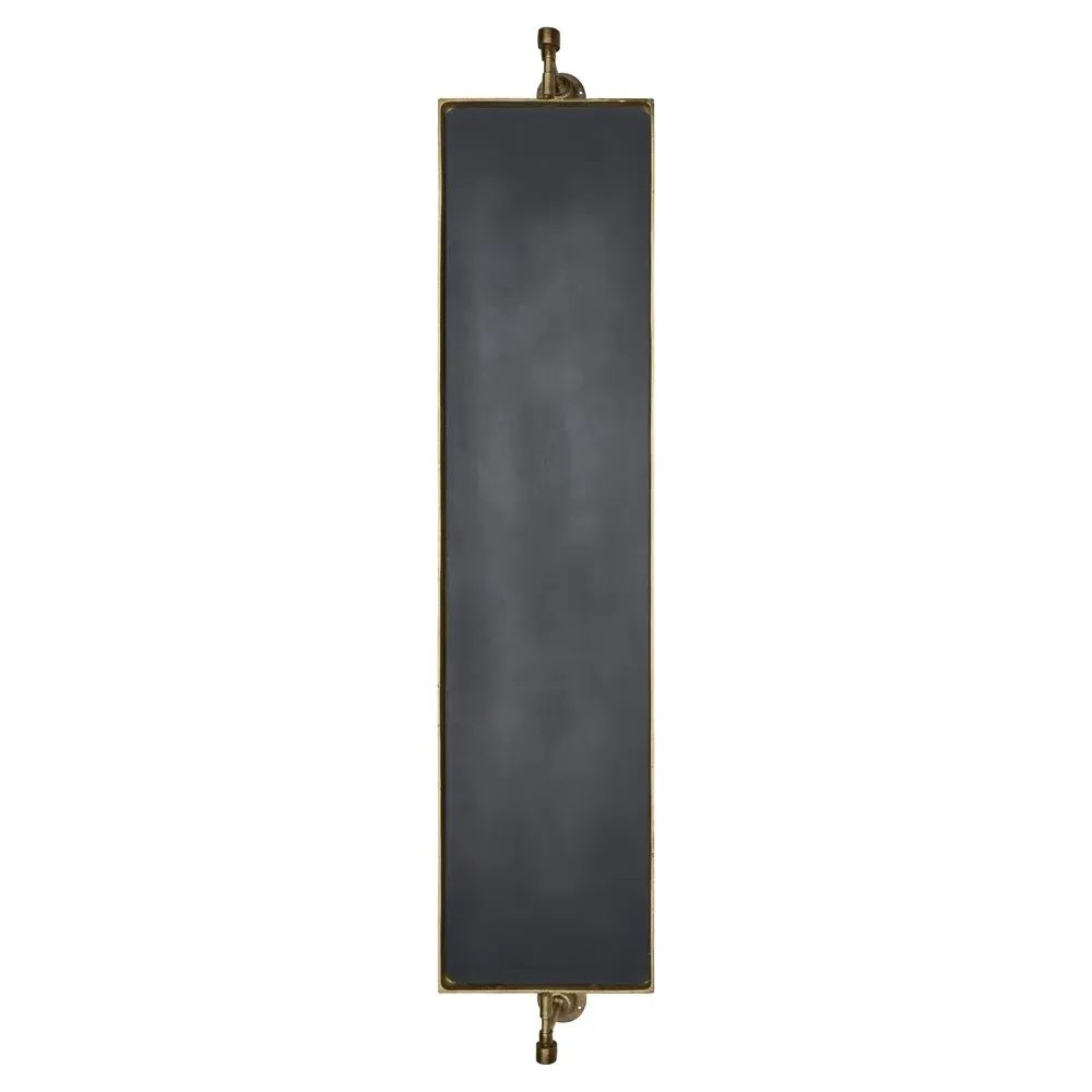 Ronin 76" Wall Mirror - Gold, Metal