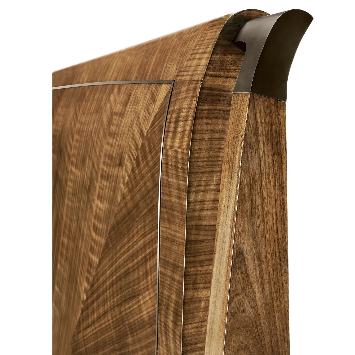 Ronin King Size Bed Frame - Brown, Walnut