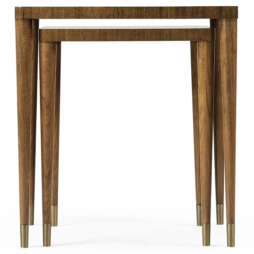 Ronin Nesting Tables - Brown, Walnut