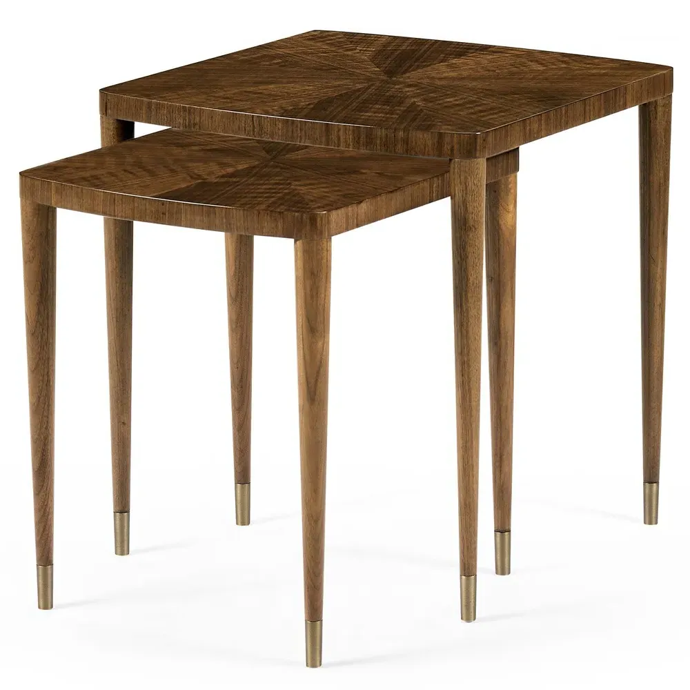 Ronin Nesting Tables - Brown, Walnut
