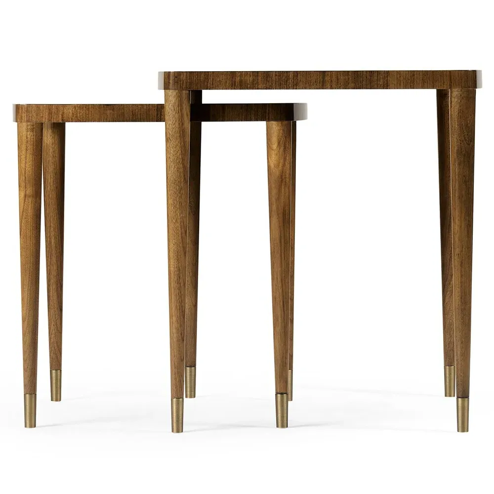 Ronin Nesting Tables - Brown, Walnut