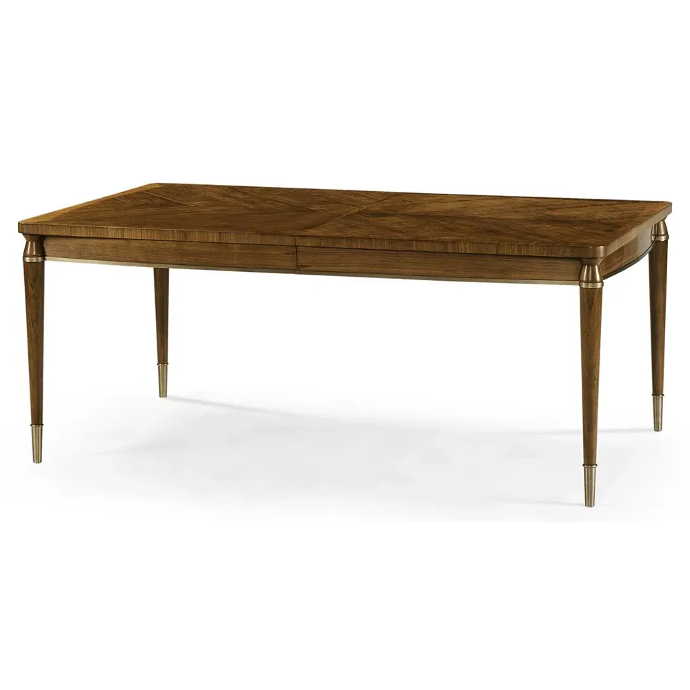 Ronin Rectangular Extendable Dining Table - Brown, Walnut