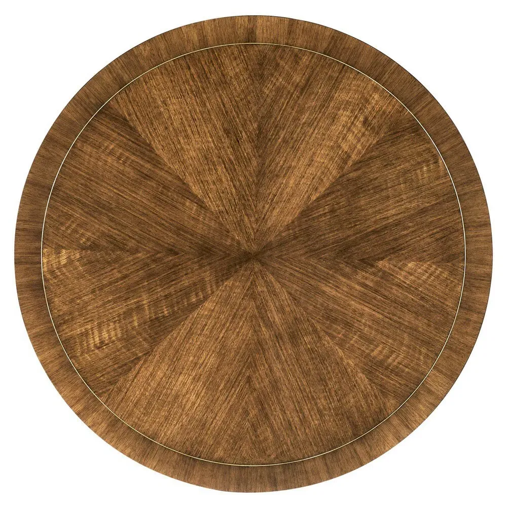 Ronin Round Coffee Table - Brown, Walnut