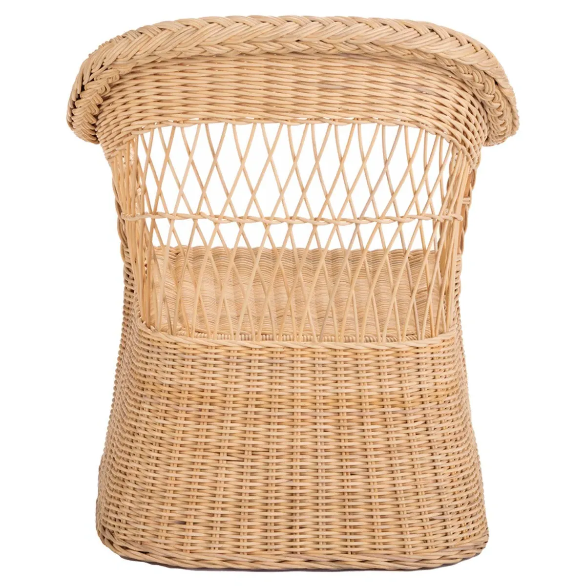 Rory Arm Chair - White, Rattan