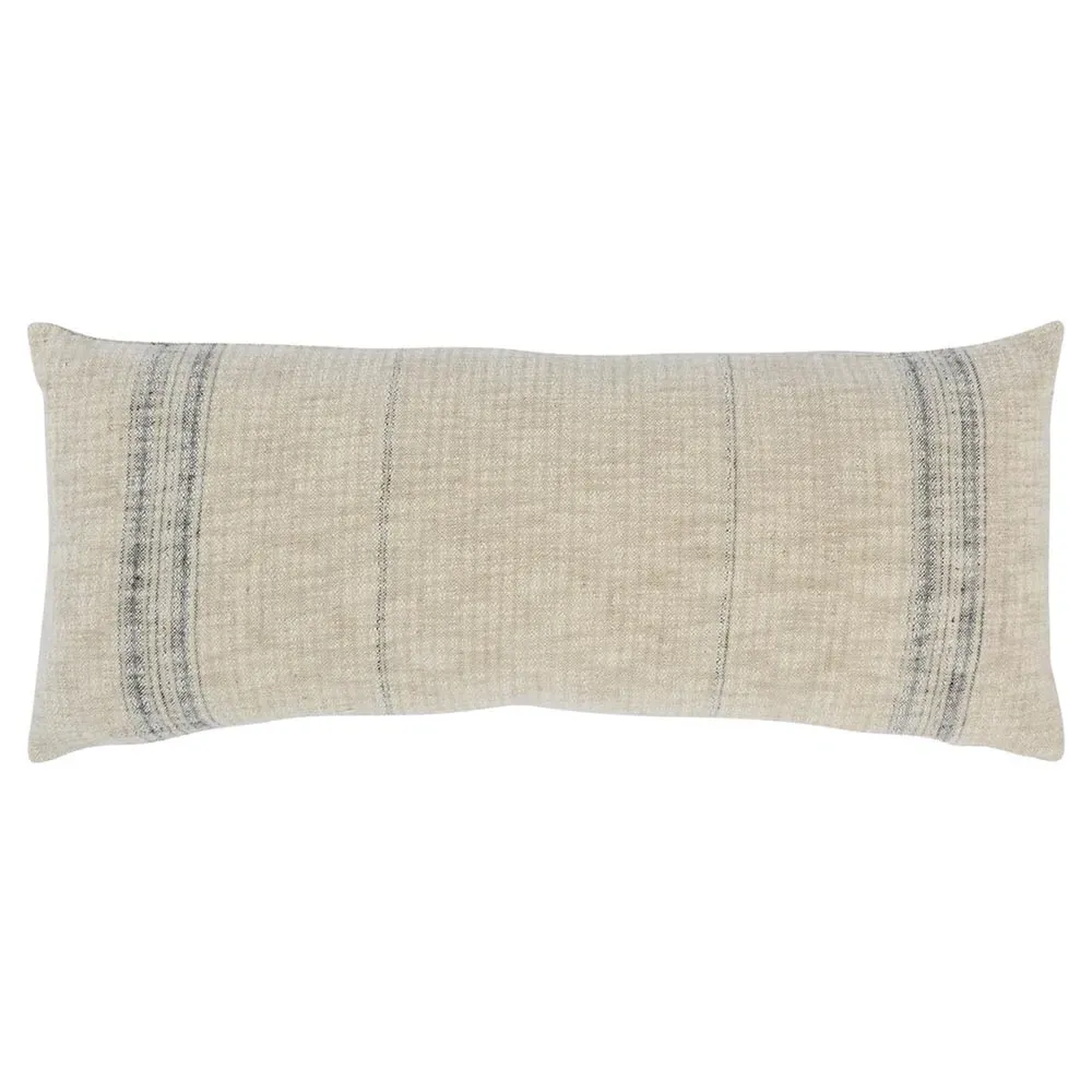 Rory Striped Throw Pillow - Black, Cotton