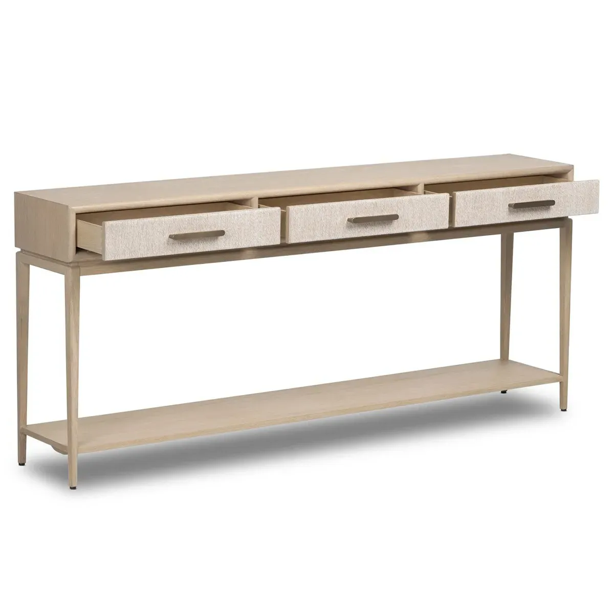 Rosal Rectangular Console Table - Natural, Oak