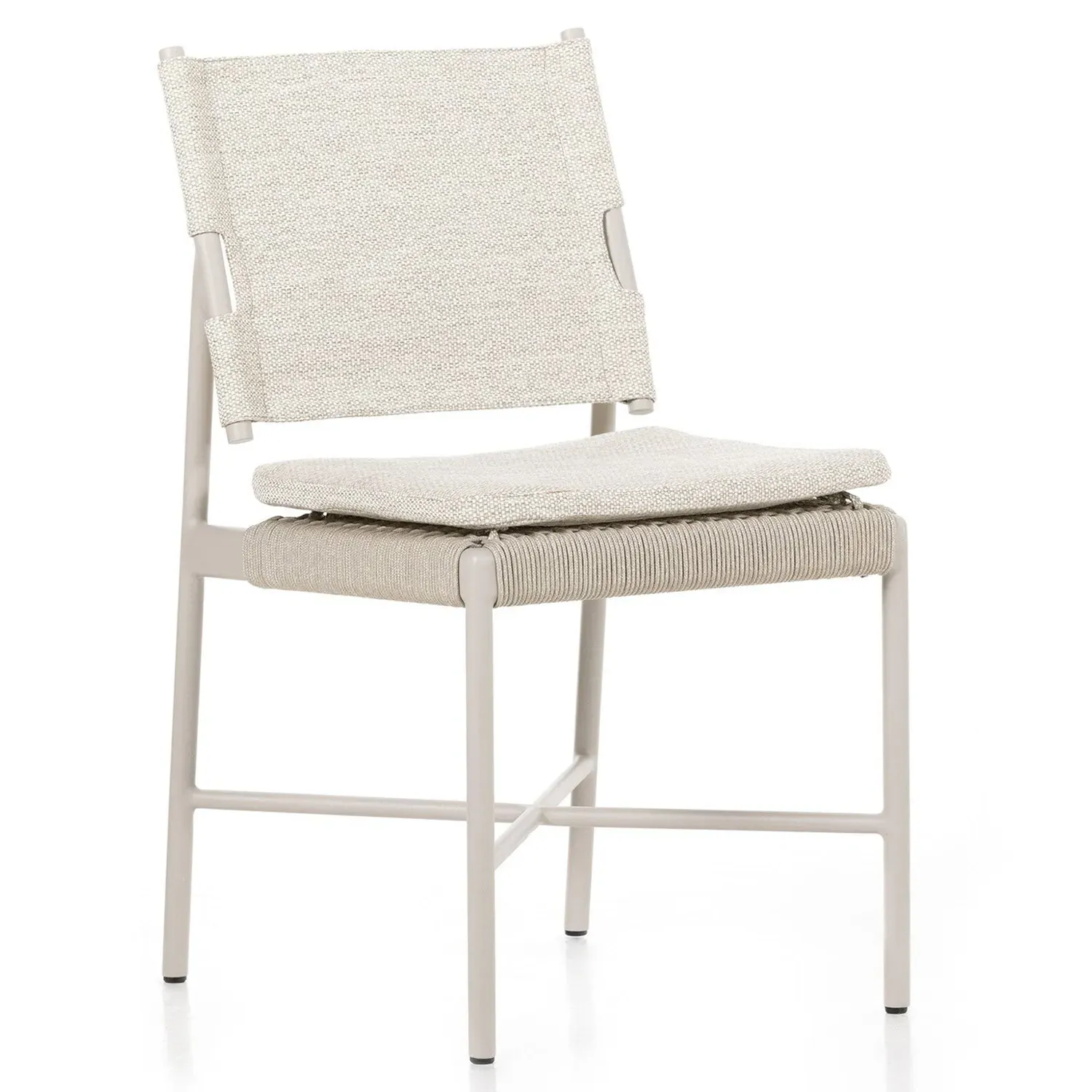 Rosalie Outdoor Dining Chair - Cream, Aluminum