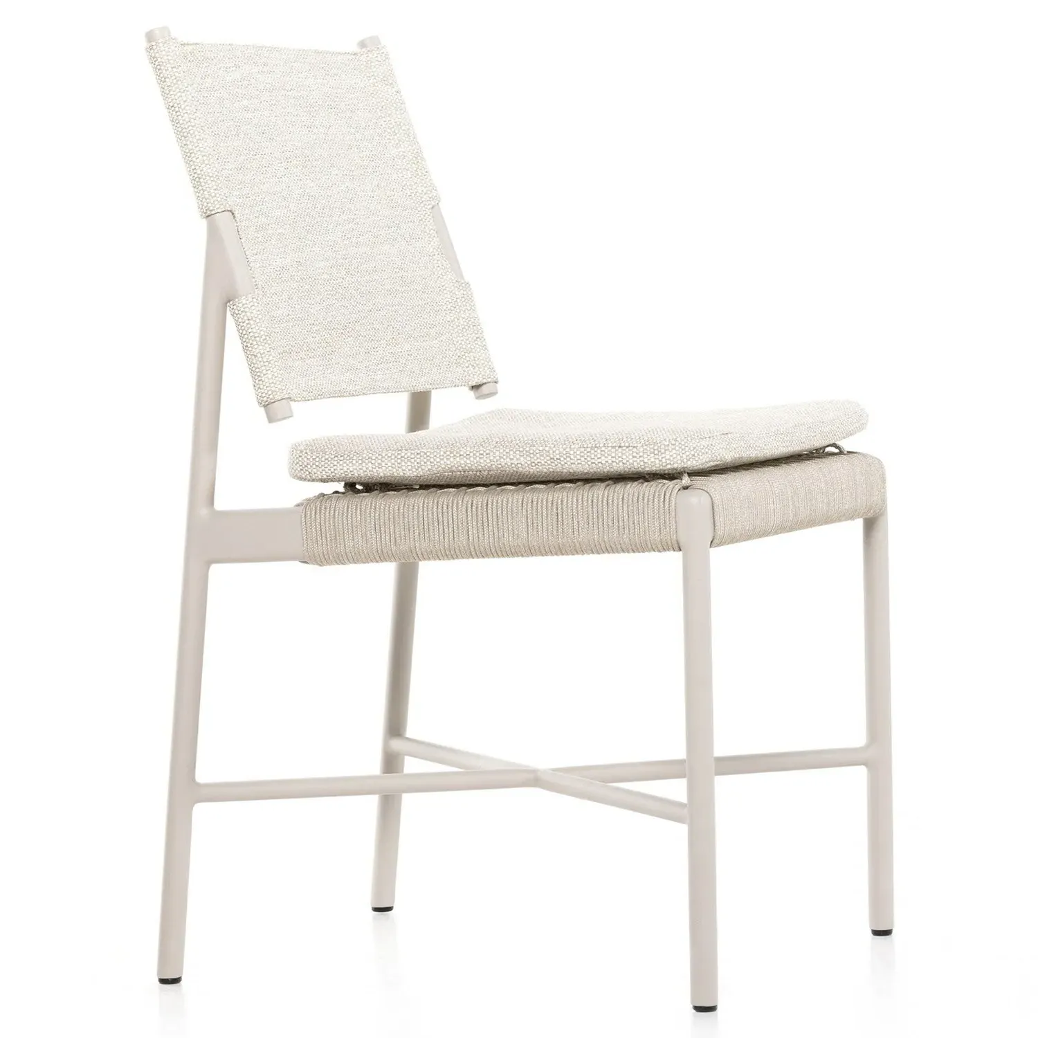 Rosalie Outdoor Dining Chair - Cream, Aluminum