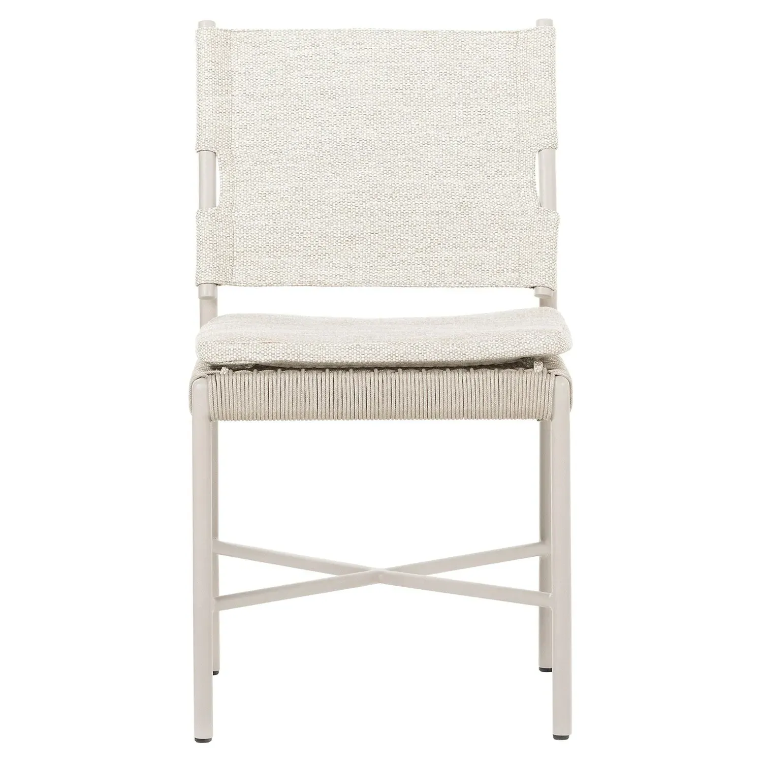 Rosalie Outdoor Dining Chair - Cream, Aluminum