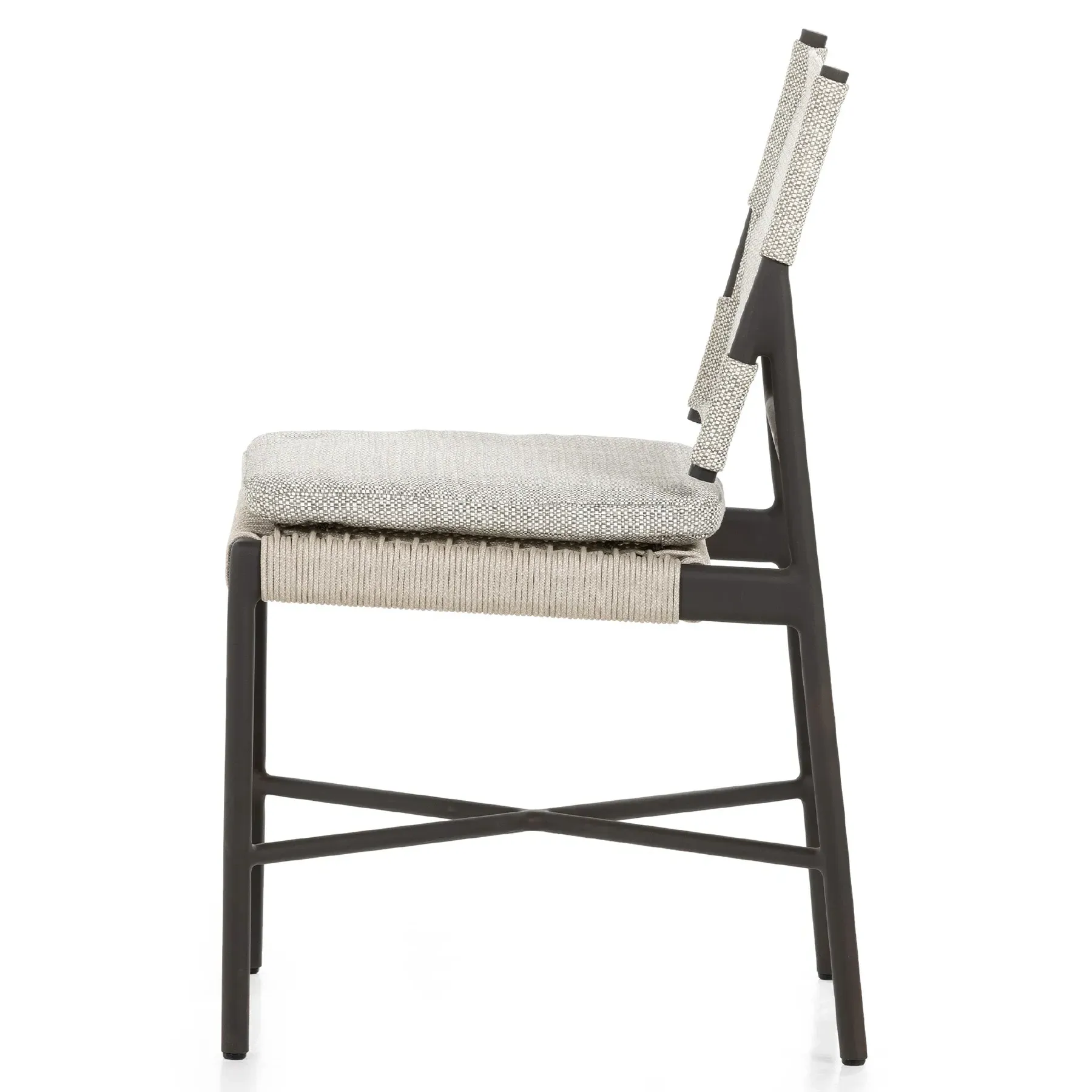 Rosalie Outdoor Dining Chair - Grey, Aluminum