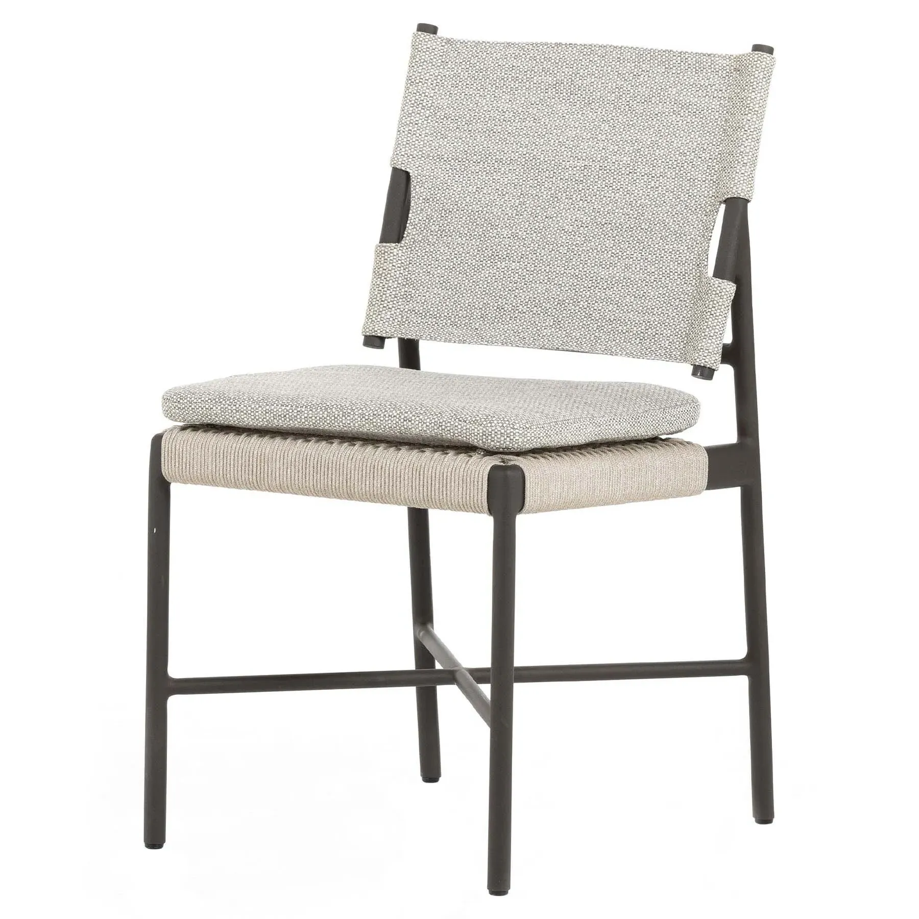 Rosalie Outdoor Dining Chair - Grey, Aluminum