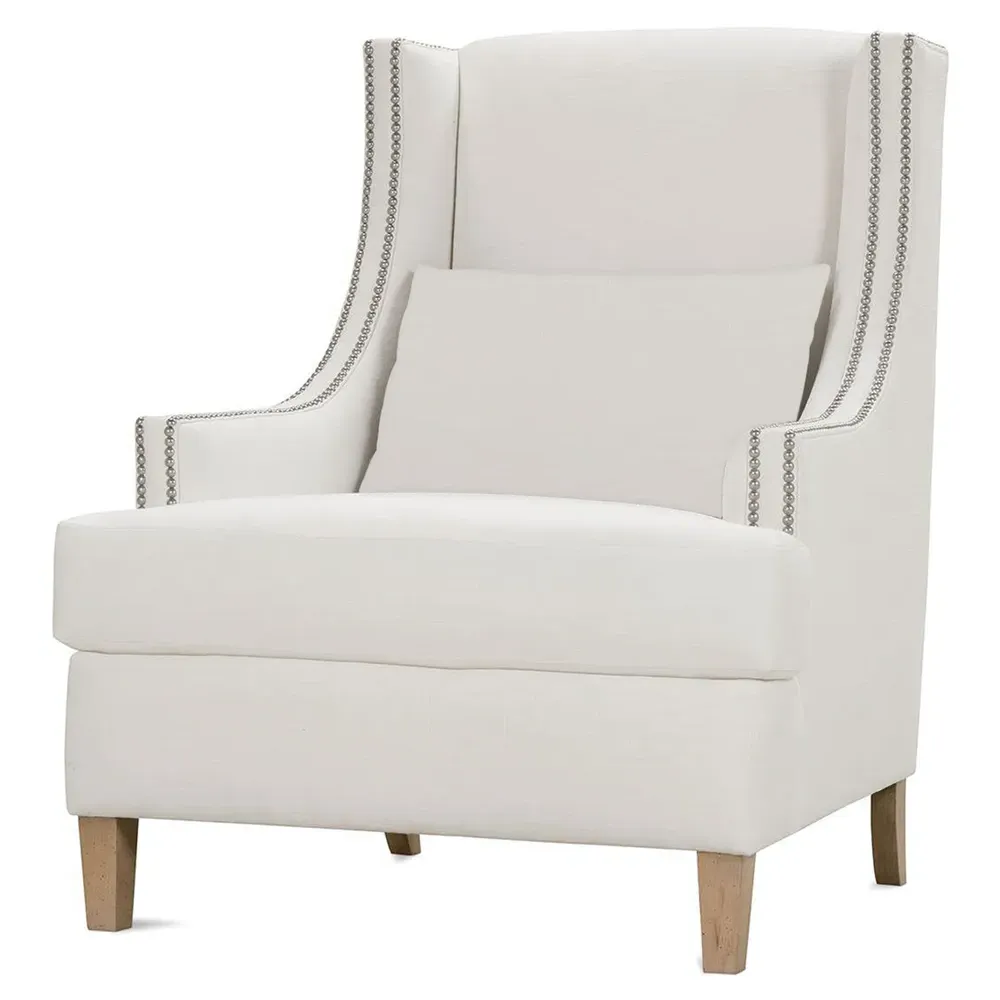 Rosalie Wingback Arm Chair - White