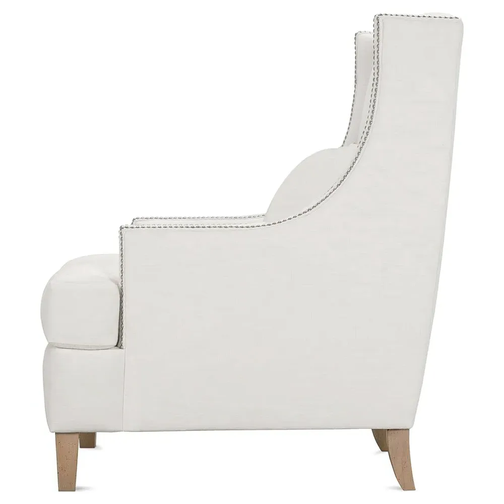 Rosalie Wingback Arm Chair - White