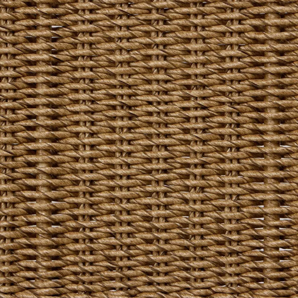 Rosalie Woven Wicker Outdoor Dining Chair - Black, Aluminum