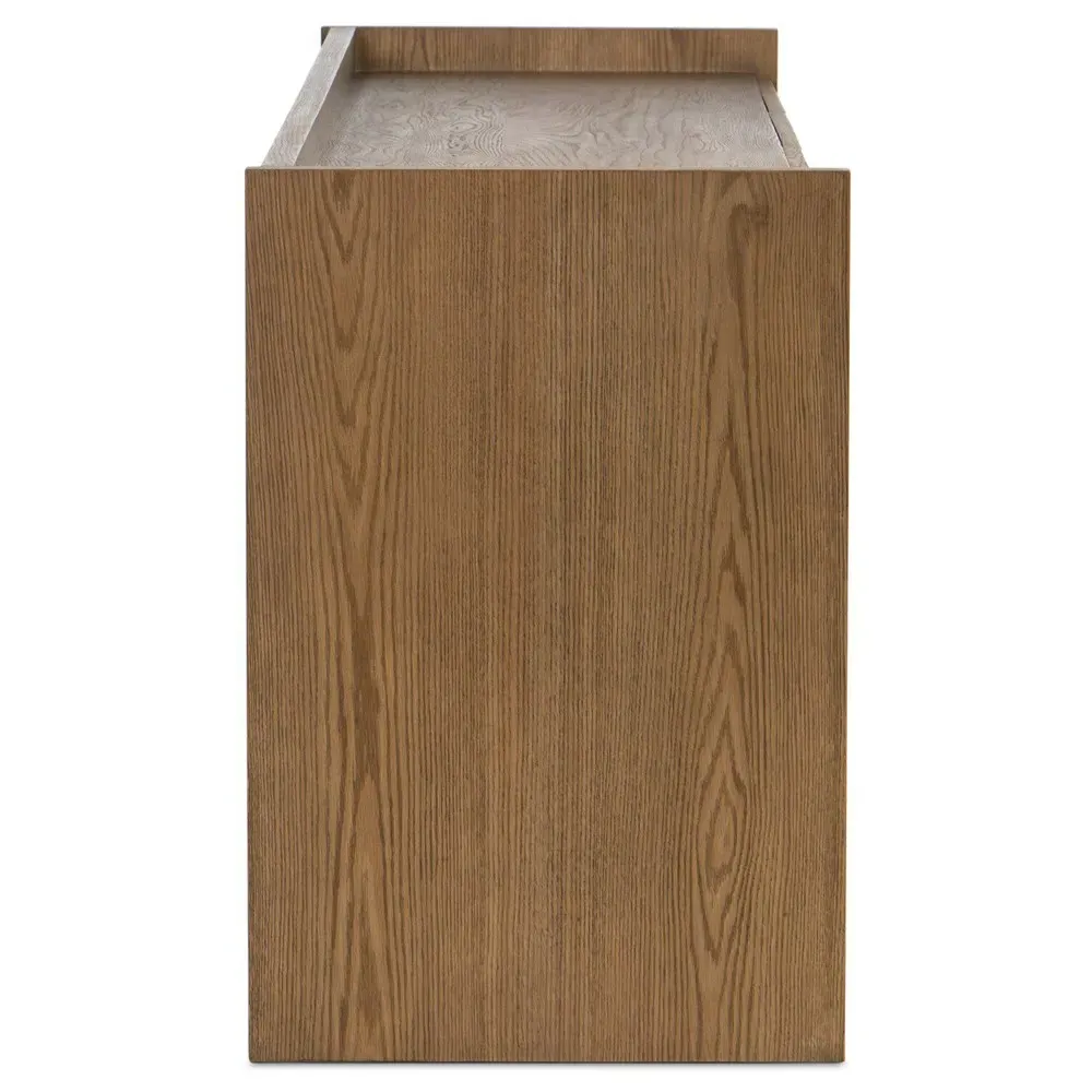 Rosalina 86" Media Console - Warm Oak